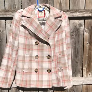 Plaid Peacoat